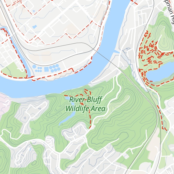 Map of River Bluff