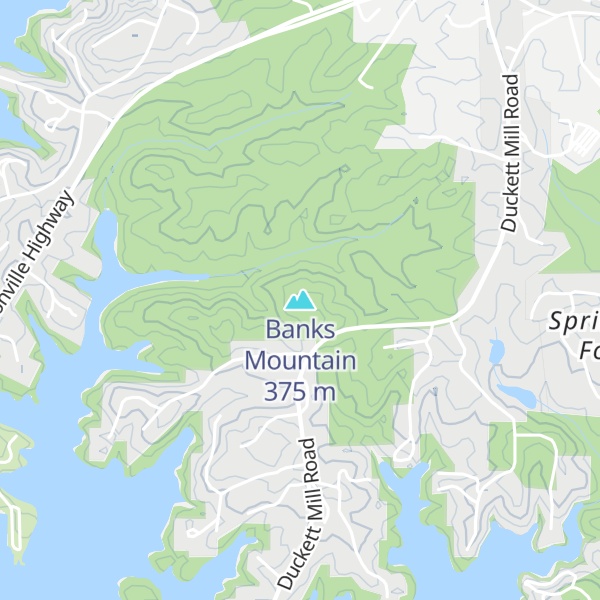 Map of Banks Mountain