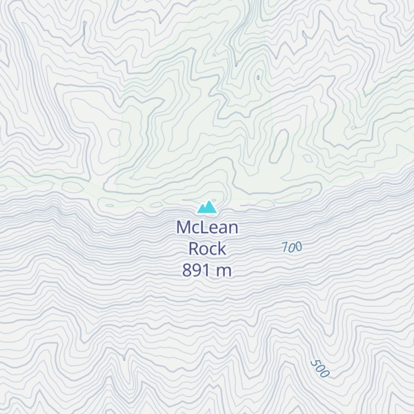 Map of McLean Rock