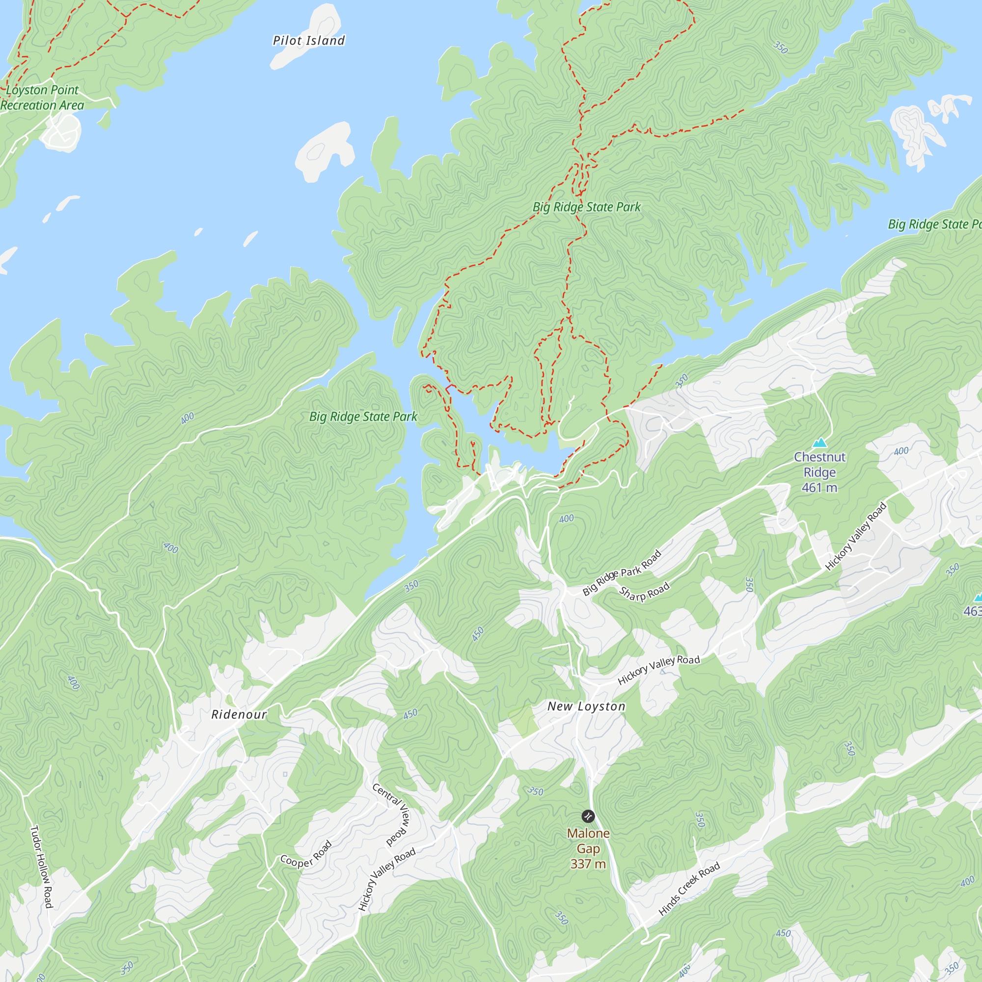 Big Ridge State Park Visitor Center map