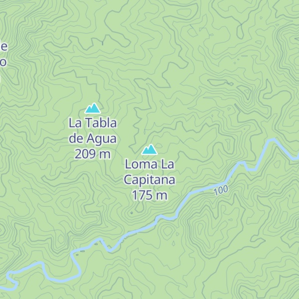 Map of Loma La Capitana