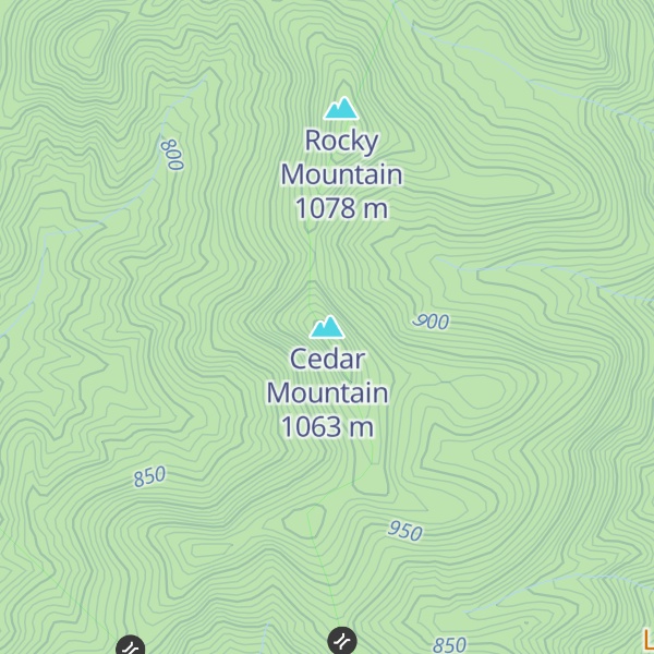 Map of Cedar Mountain