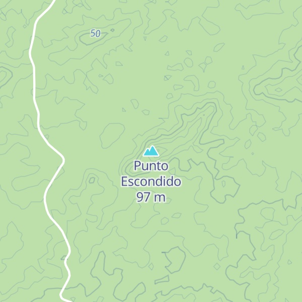 Map of Punto Escondido