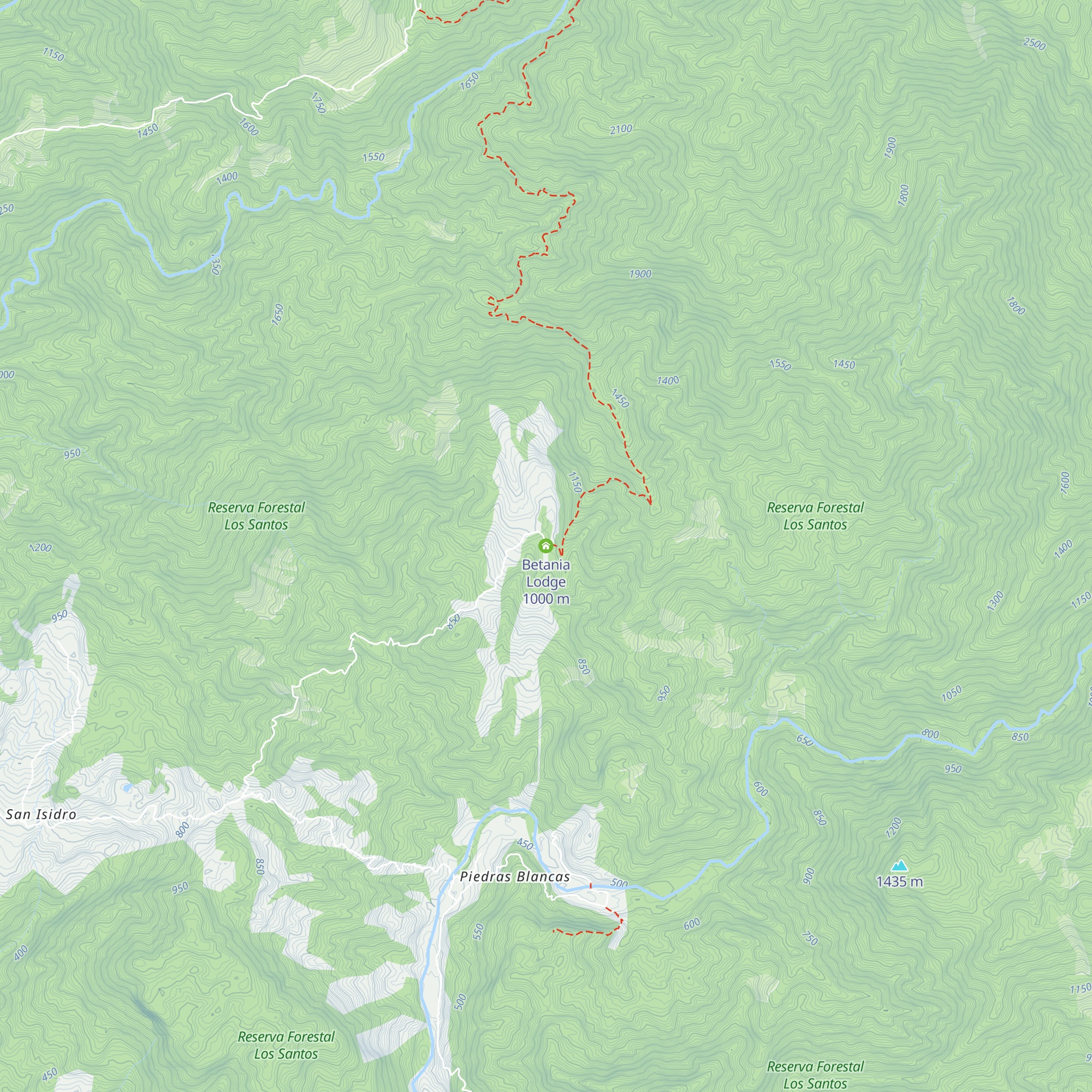 Betania Lodge map