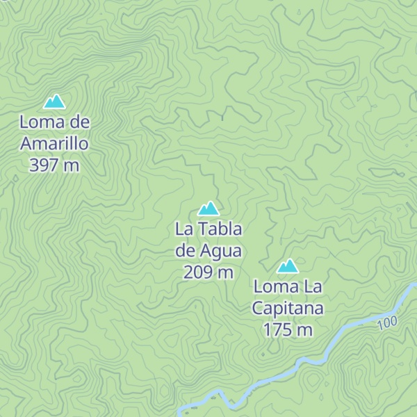 Map of La Tabla de Agua