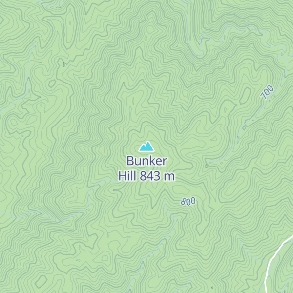 Map of Bunker Hill
