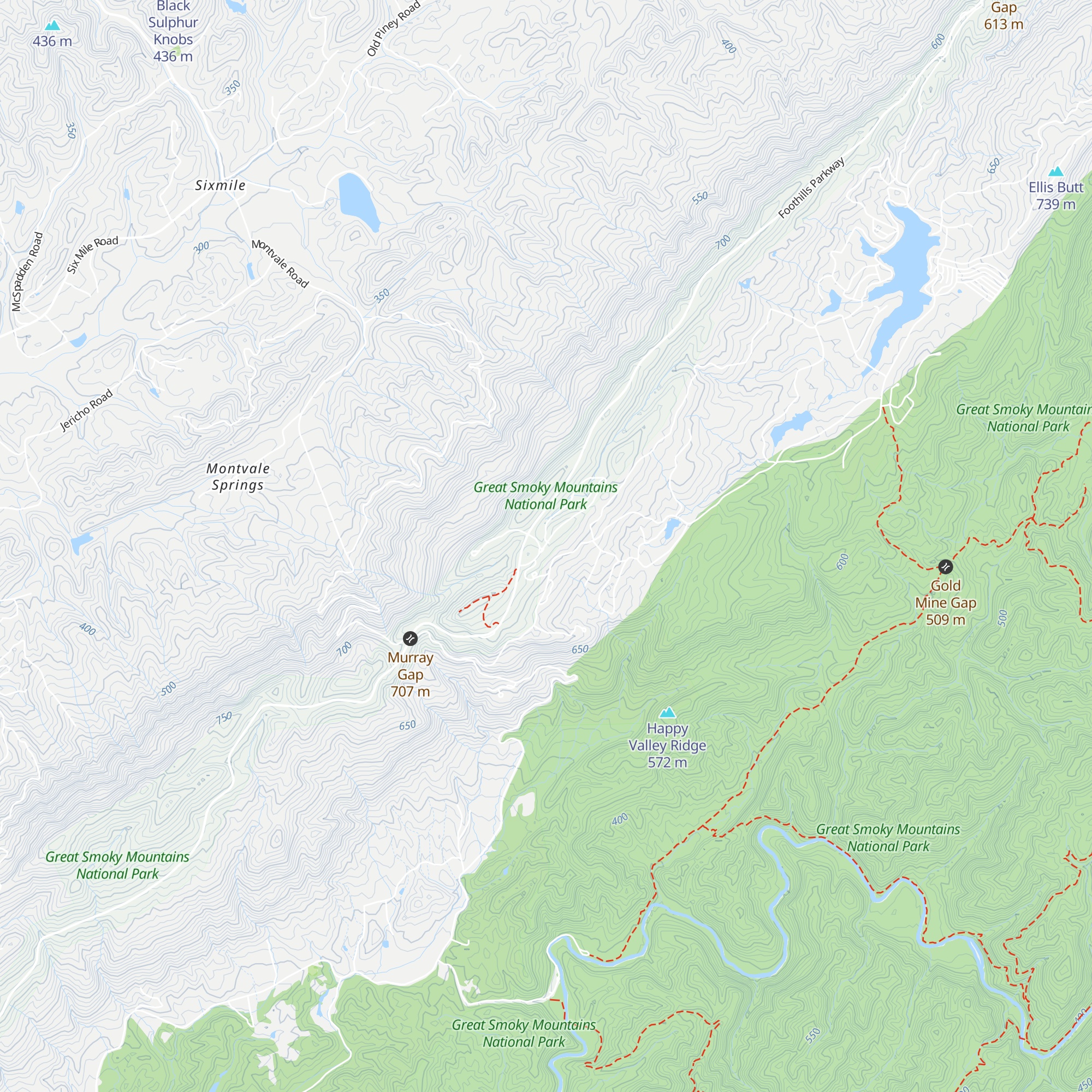 Look Rock Cg Kiosk And Ranger Station map