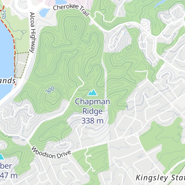 Map of Chapman Ridge