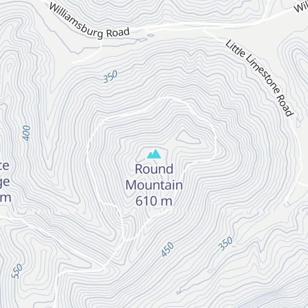 Map of Round Mountain