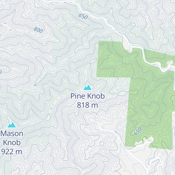 Map of Pine Knob