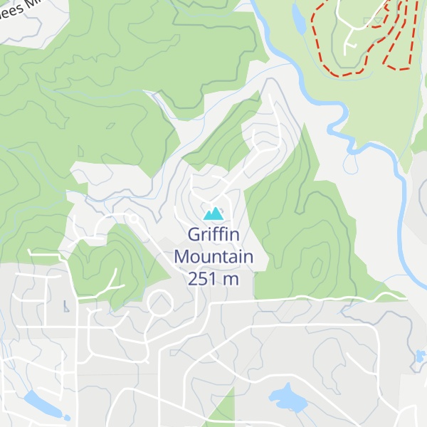 Map of Griffin Mountain