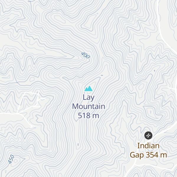 Map of Lay Mountain