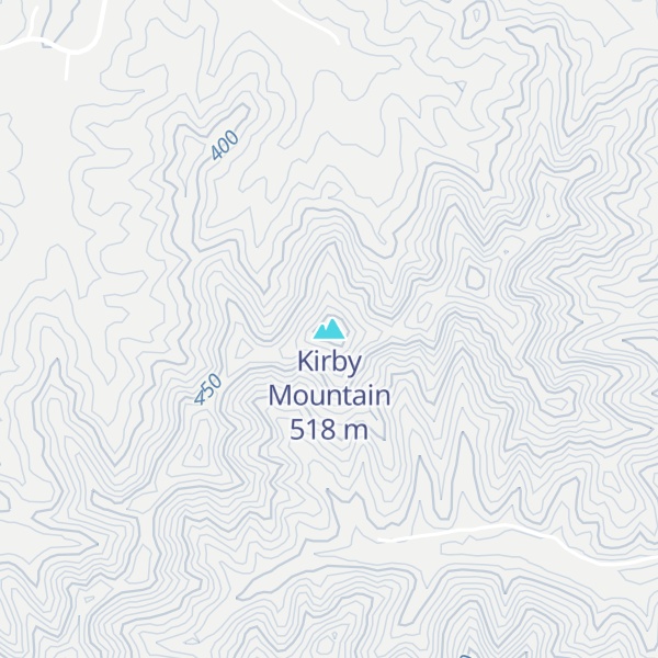 Map of Kirby Mountain