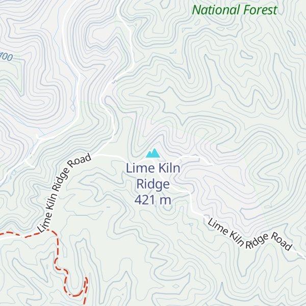 Map of Lime Kiln Ridge