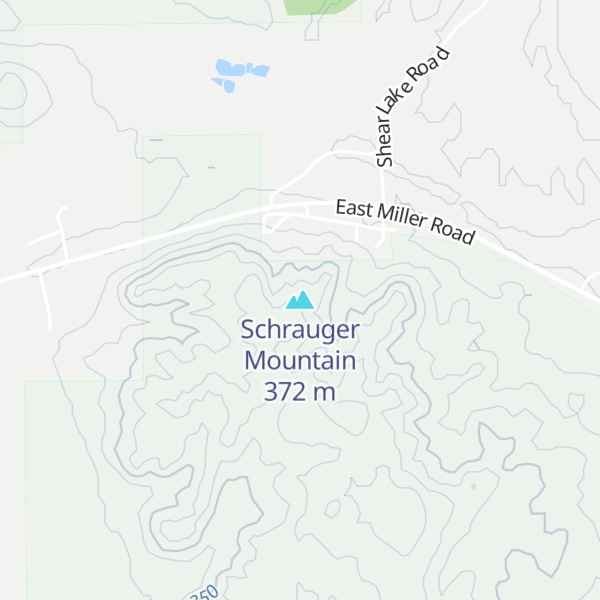 Map of Schrauger Mountain