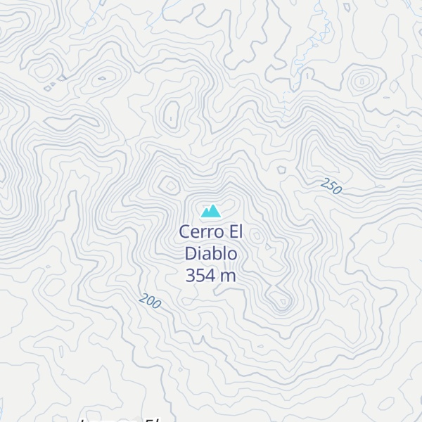 Map of Cerro El Diablo