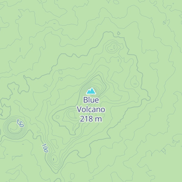 Map of Blue Volcano