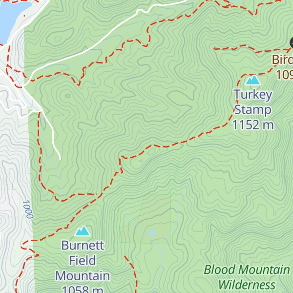 Map of Gaddis Mountain