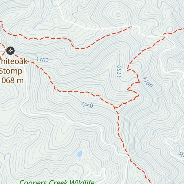 Map of Coosa Bald