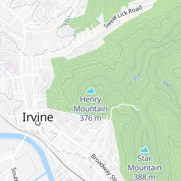 Map of Henry Mountain