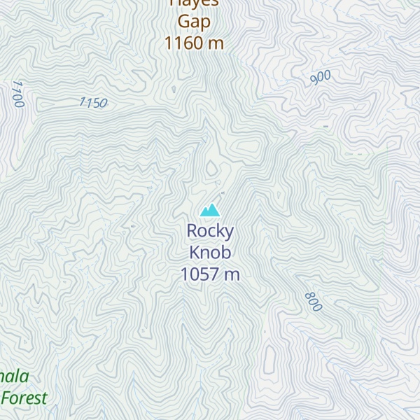 Map of Rocky Knob