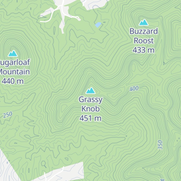 Map of Grassy Knob
