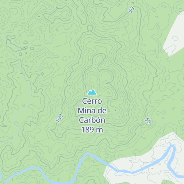 Map of Cerro Mina de Carbón