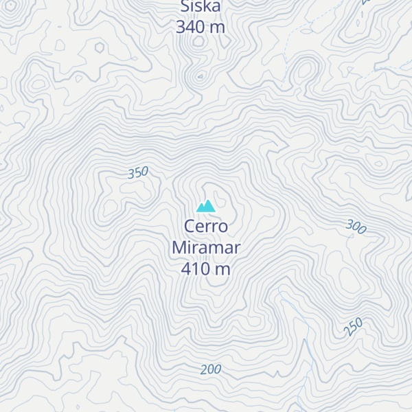 Map of Cerro Miramar