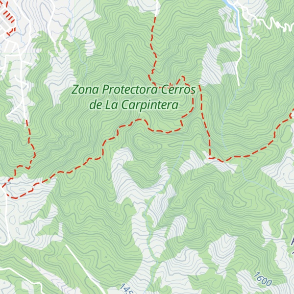 Map of Cerro La Carpintera
