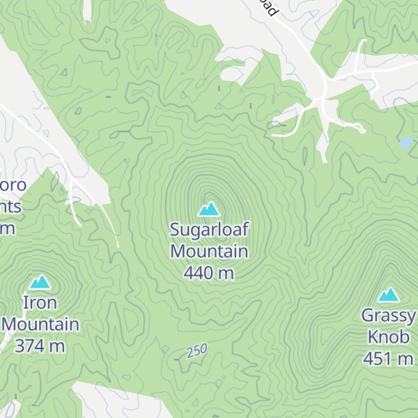 Map of Sugarloaf Mountain