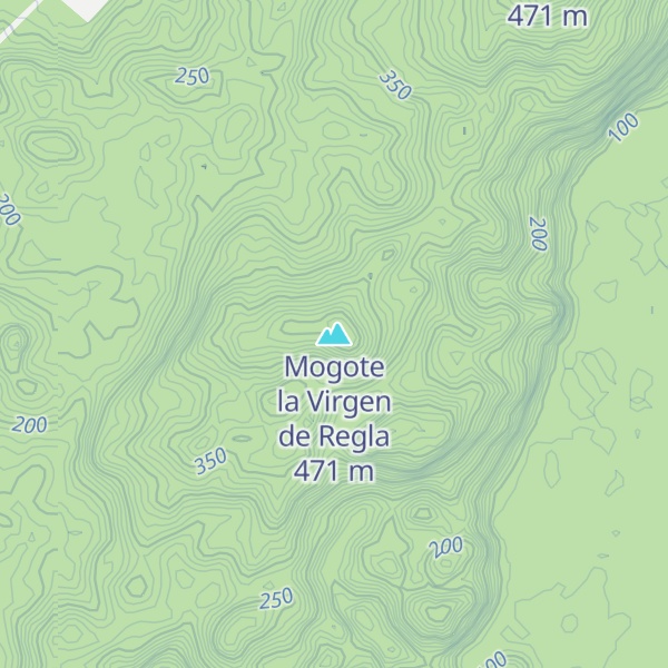 Map of Mogote la Virgen de Regla