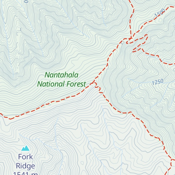 Map of Horse Cove Ridge