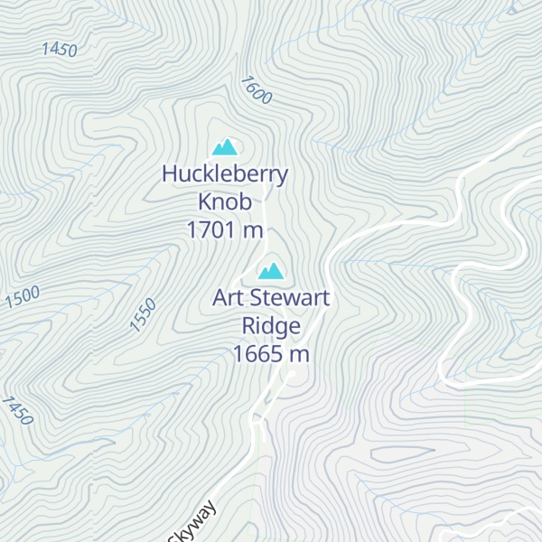 Map of Art Stewart Ridge