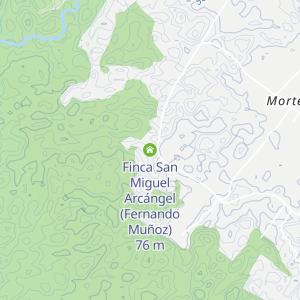 Map of Finca San Miguel Arcángel (Fernando Muñoz)