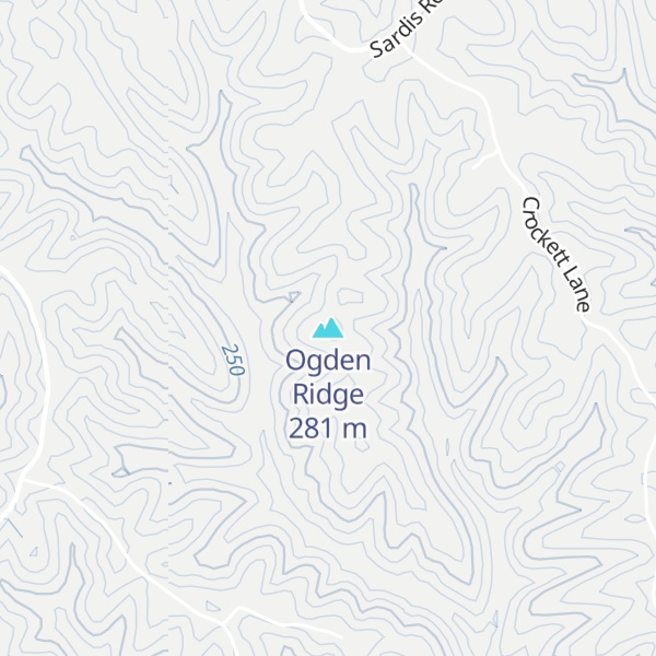 Map of Ogden Ridge