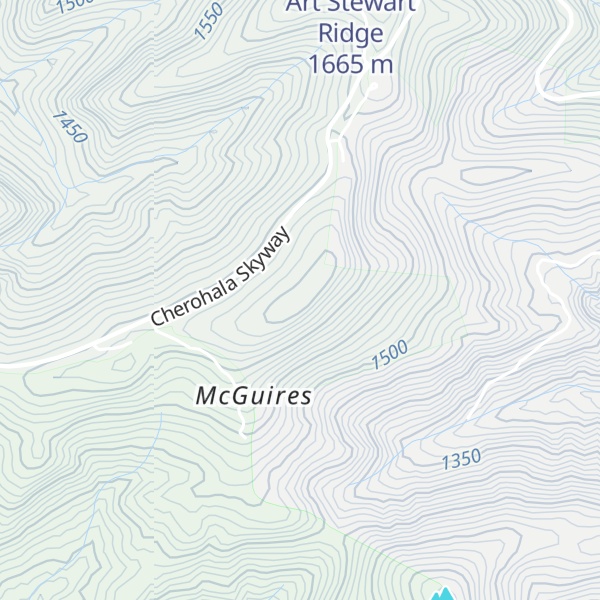 Map of Hooper Bald