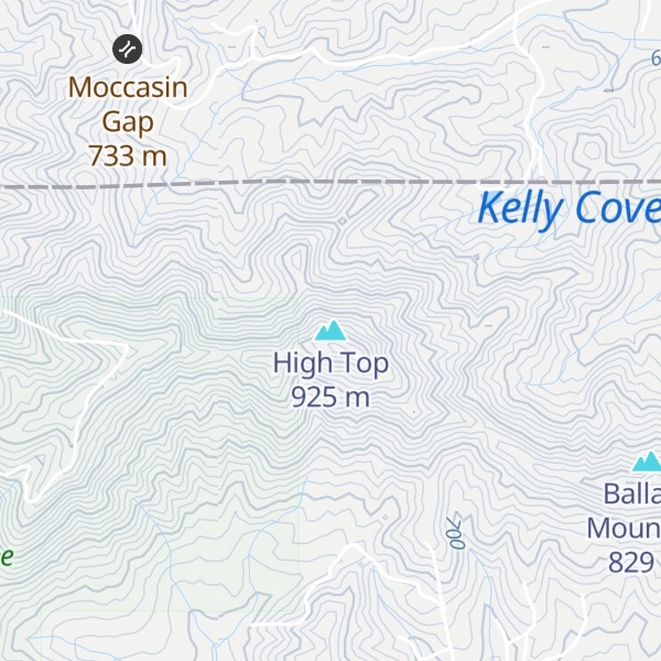 Map of High Top