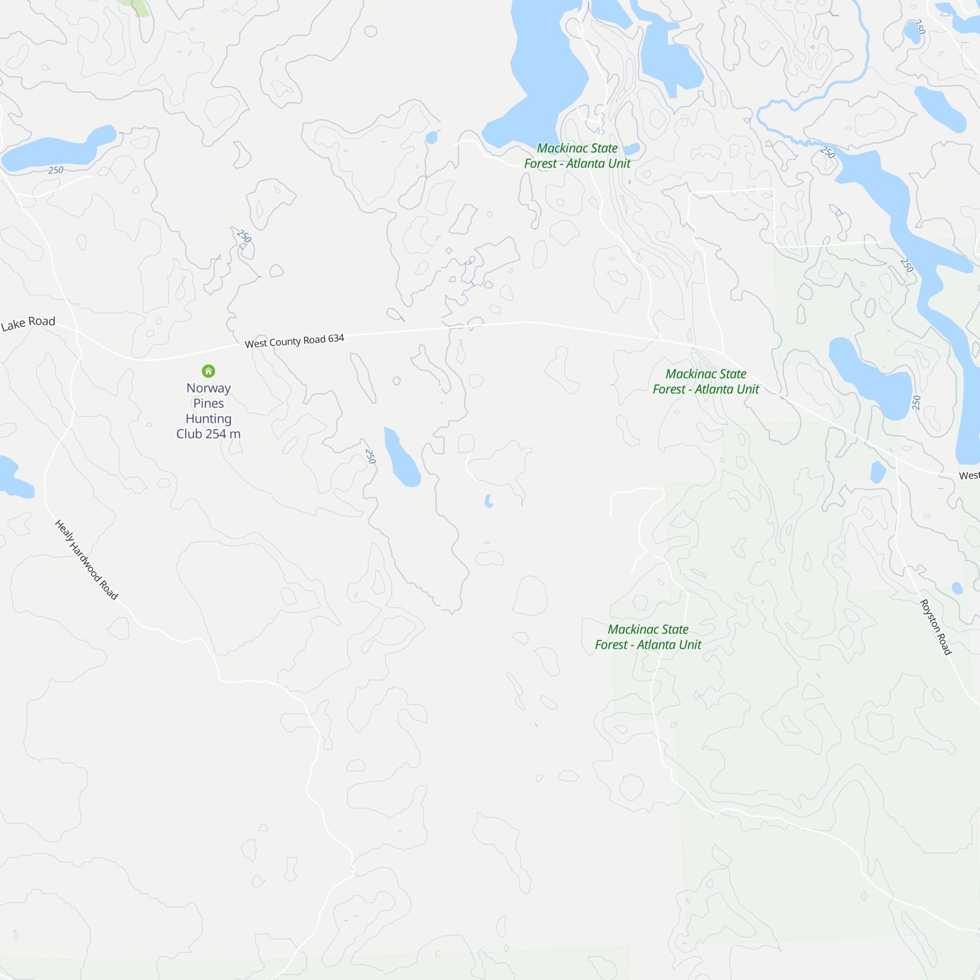 Buck and Fur Hunting Club map