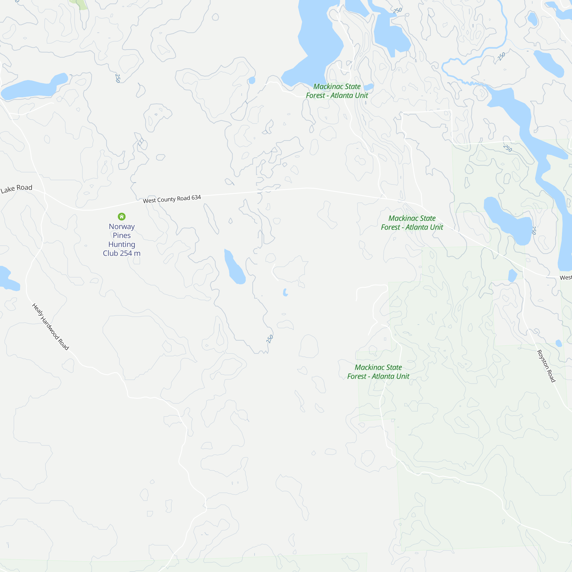 Buck and Fur Hunting Club map