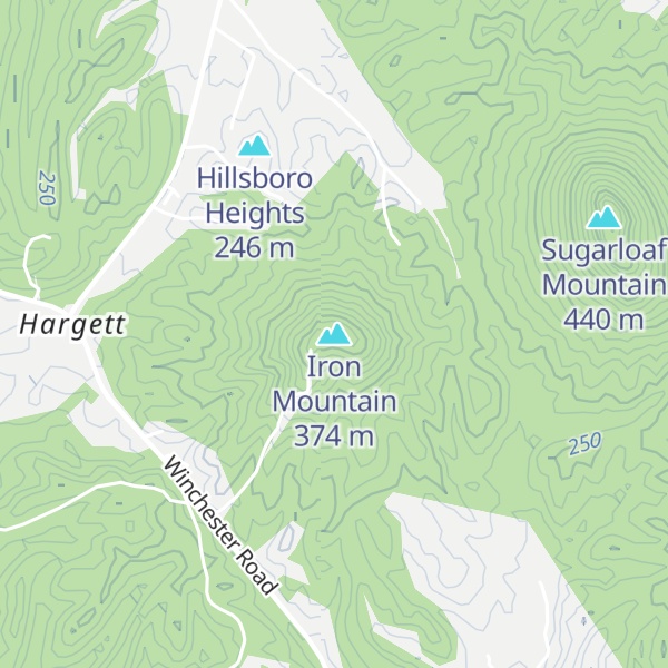 Map of Iron Mountain