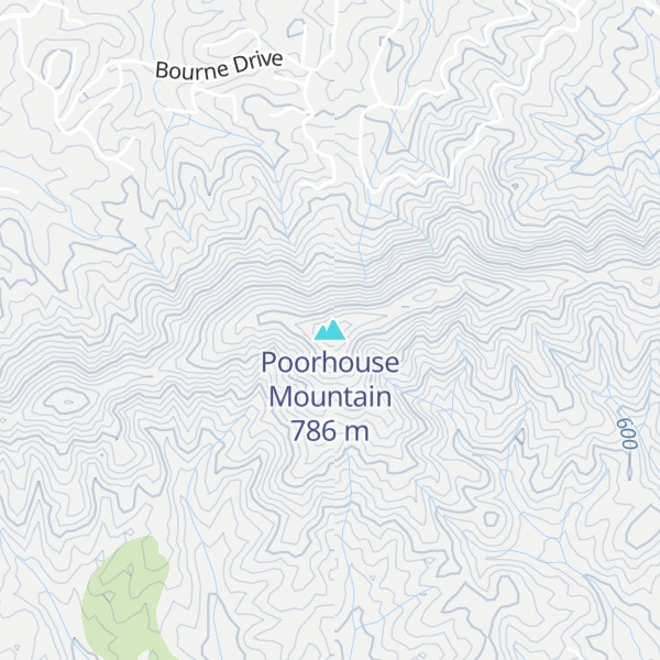 Map of Poorhouse Mountain