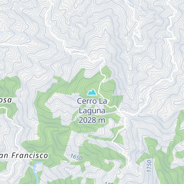 Map of Cerro La Laguna
