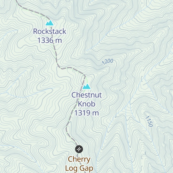 Map of Chestnut Knob
