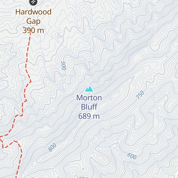 Map of Morton Bluff