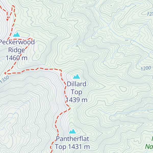Map of Dillard Top