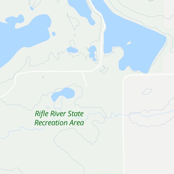 Map of Scaup Lake Cabin