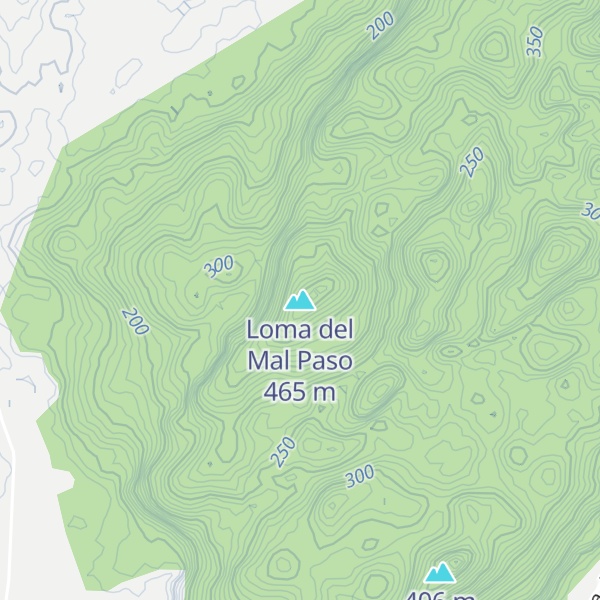 Map of Loma del Mal Paso