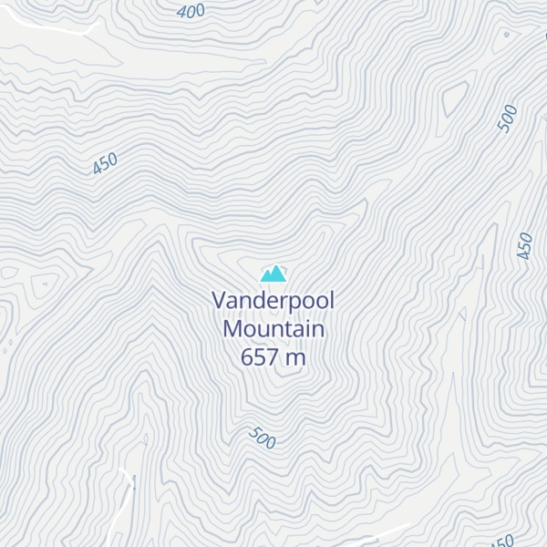 Map of Vanderpool Mountain
