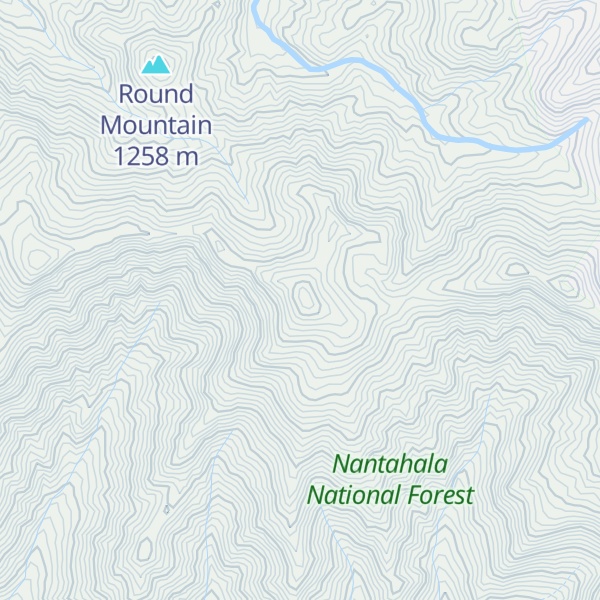 Map of Freeman Knob