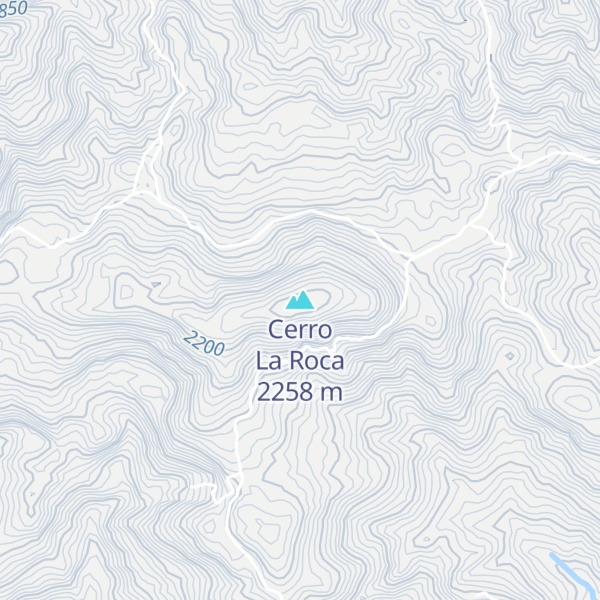Map of Cerro La Roca